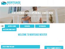 Tablet Screenshot of mortgagemeister.com